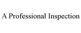 A PROFESSIONAL INSPECTION trademark