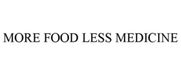 MORE FOOD LESS MEDICINE trademark