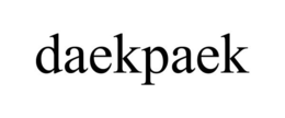 DAEKPAEK trademark