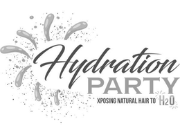 HYDRATION PARTY XPOSING NATURAL HAIR TO H2O trademark