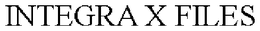 INTEGRA X FILES trademark
