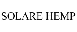 SOLARE HEMP trademark