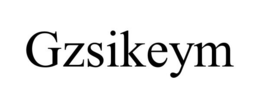 GZSIKEYM trademark