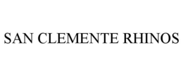 SAN CLEMENTE RHINOS trademark