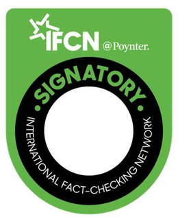 IFCN @POYNTER. INTERNATIONAL FACT-CHECKING NETWORK SIGNATORY trademark