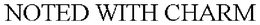 NOTED WITH CHARM trademark