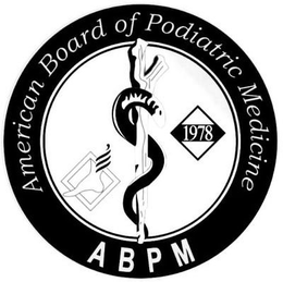AMERICAN BOARD OF PODIATRIC MEDICINE ABPM 1978 trademark