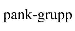 PANK-GRUPP trademark