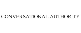 CONVERSATIONAL AUTHORITY trademark