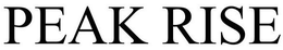 PEAK RISE trademark