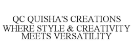 QC QUISHA'S CREATIONS WHERE STYLE & CREATIVITY MEETS VERSATILITY trademark