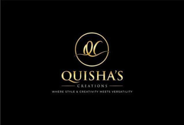 QC QUISHA'S CREATIONS WHERE STYLE & CREATIVITY MEETS VERSATILITY trademark