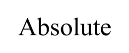 ABSOLUTE trademark
