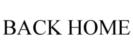 BACK HOME trademark