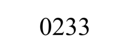 0233 trademark