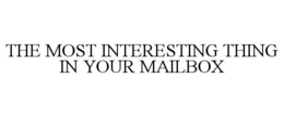 THE MOST INTERESTING THING IN YOUR MAILBOX trademark