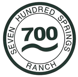 700 SEVEN HUNDRED SPRINGS RANCH trademark