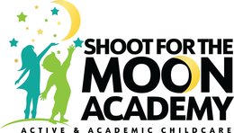 SHOOT FOR THE MOON ACADEMY ACTIVE & ACADEMIC CHILDCARE trademark