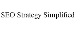 SEO STRATEGY SIMPLIFIED trademark