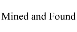 MINED AND FOUND trademark