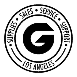 G · SUPPLIES · SALES · SERVICE · SUPPORT · LOS ANGELES trademark