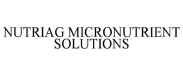 NUTRIAG MICRONUTRIENT SOLUTIONS trademark