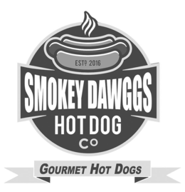 ESTD. 2016 SMOKEY DAWGGS HOT DOG CO GOURMET HOT DOGS trademark