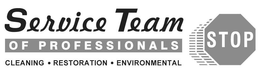 SERVICE TEAM OF PROFESSIONALS CLEANING· RESTORATION· ENVIRONMENTAL STOP trademark