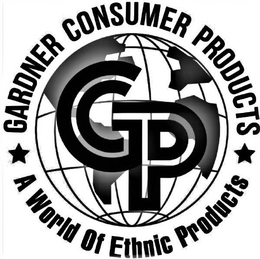 GARDNER CONSUMER PRODUCTS GCP A WORLD OF ETHNIC PRODUCTS trademark
