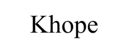 KHOPE trademark