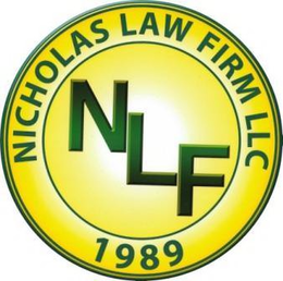 NLF NICHOLAS LAW FIRM LLC 1989 trademark