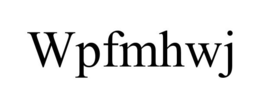 WPFMHWJ trademark
