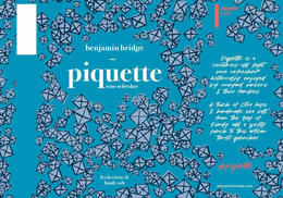 BENJAMIN BRIDGE PIQUETTE WINE REFRESHER FRESH CITRUS & FUNDY SALT PIQUETTE 2020 PIQUETTE IS A CENTURIES-OLD LIGHT WINE REFRESHER HISTORICALLY ENJOYED BY VINEYARD WORKERS & THEIR FAMILIES. A TOUCH OF ULTRA HOPS & HANDMADE SEA SALT FROM THE BAY OF FUNDY ADD A ZESTY PUNCH TO THIS ARTISAN THIRST-QUENCHER #PIQUETTE BENJAMINBRIDGE.COM trademark