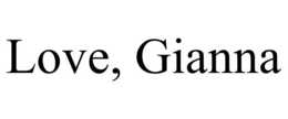 LOVE, GIANNA trademark