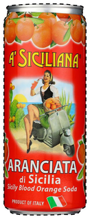 A' SICILIANA ARANCIATA DI SILICIA SICILY BLOOD ORANGE SODA trademark