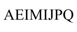 AEIMIJPQ trademark