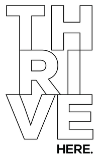 THRIVE HERE. trademark