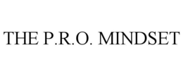 THE P.R.O. MINDSET trademark