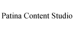 PATINA CONTENT STUDIO trademark