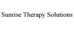 SUNRISE THERAPY SOLUTIONS trademark