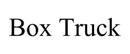 BOX TRUCK trademark