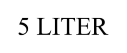 5 LITERS trademark