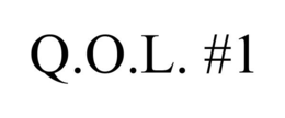 Q.O.L. #1 trademark