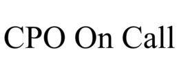 CPO ON CALL trademark