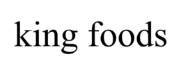 KING FOODS trademark