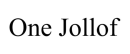 ONE JOLLOF trademark