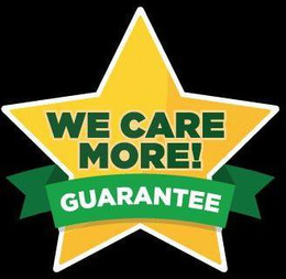 WE CARE MORE! GUARANTEE trademark