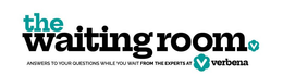 THE WAITING ROOM ANSWERS V TO YOUR QUESTIONS WHILE YOU WAIT FROM THE EXPERTS AT V VERBENA trademark