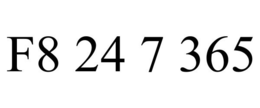 F8 24 7 365 trademark