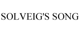 SOLVEIG'S SONG trademark